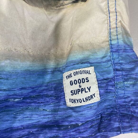 Tokyo Laundry Swim Board Lined Shorts Men W32 XL Hawaiian Tropical Floral  Beach - Picture 2 of 14